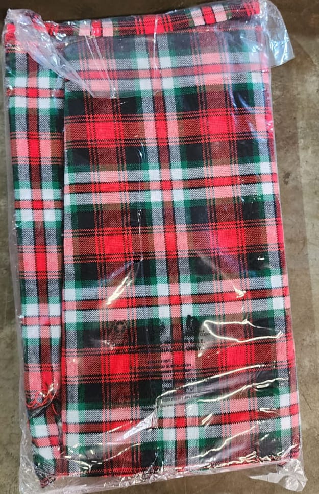 Authentic Maasai Shuka Blanket – Traditional African Plaid Wrap Cloth