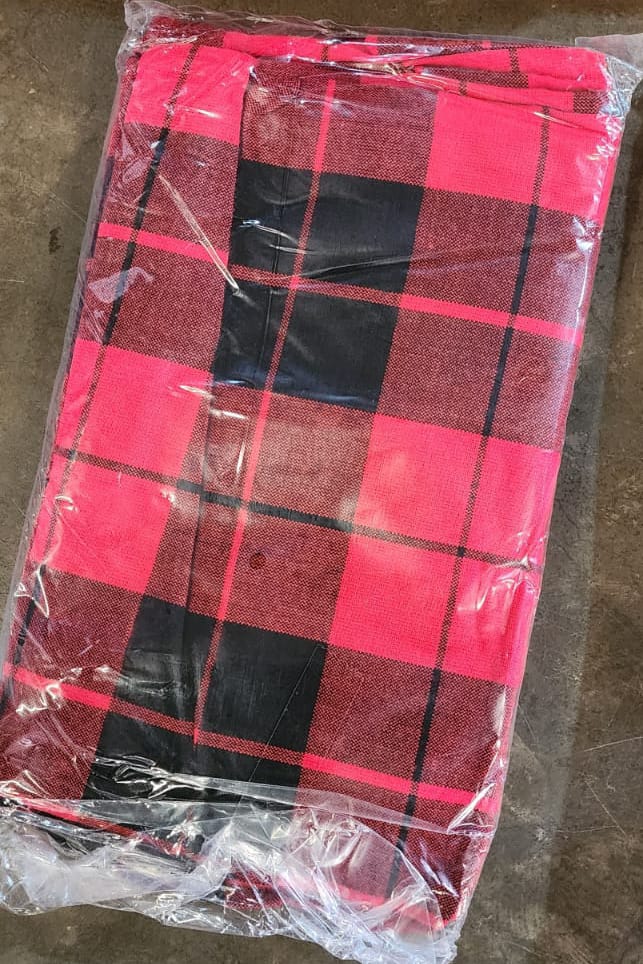 Authentic Maasai Shuka Blanket – Traditional African Plaid Wrap Cloth