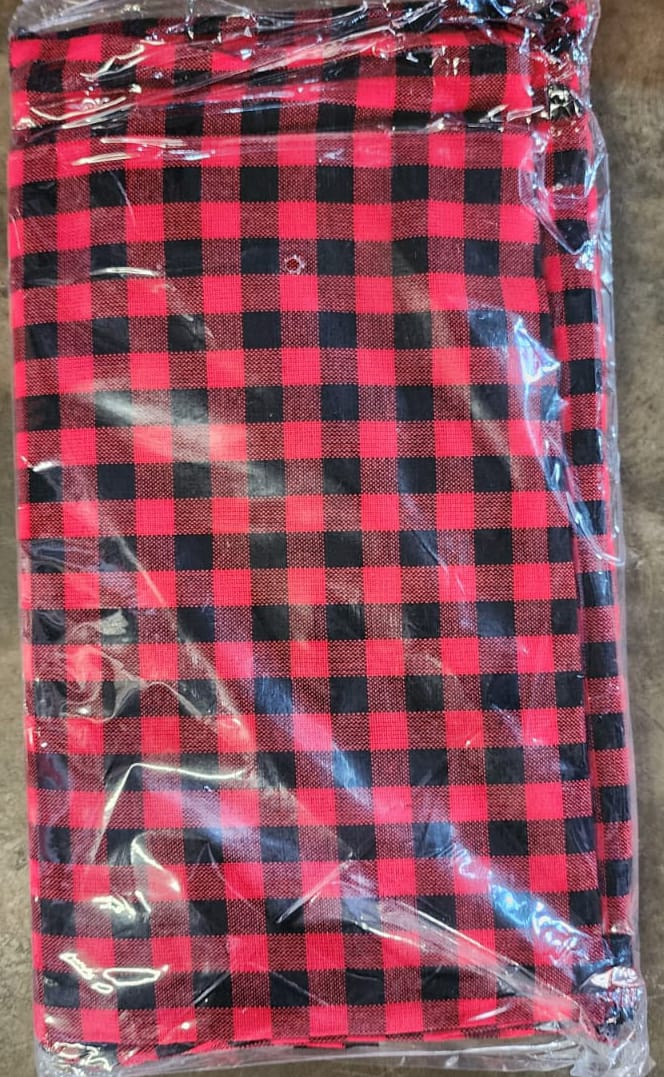 Authentic Maasai Shuka Blanket – Traditional African Plaid Wrap Cloth