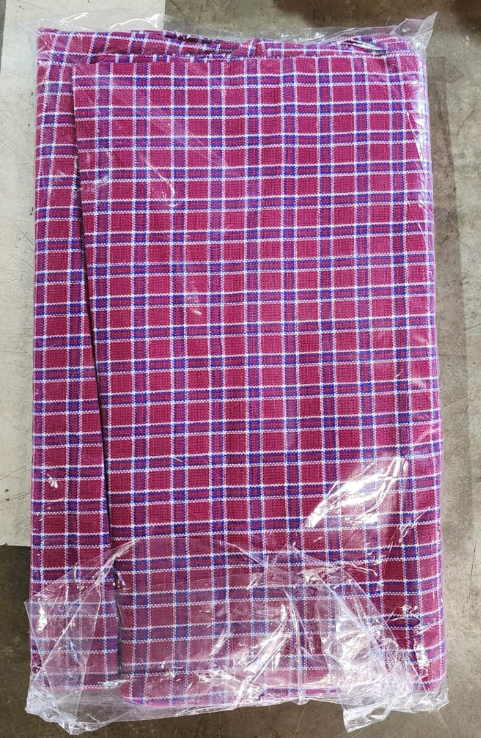 Authentic Maasai Shuka Blanket – Traditional African Plaid Wrap Cloth