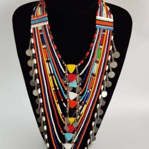 Store Beaded Maasai Necklace | Handmade Layered African Necklace