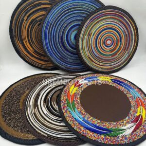 Beaded Round Placemat | Handmade African Beaded Table Mat