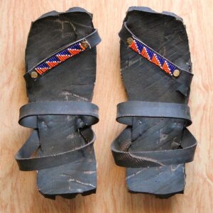 Maasai Tyre Sandals | Handmade Recycled Beaded Akala Shoes