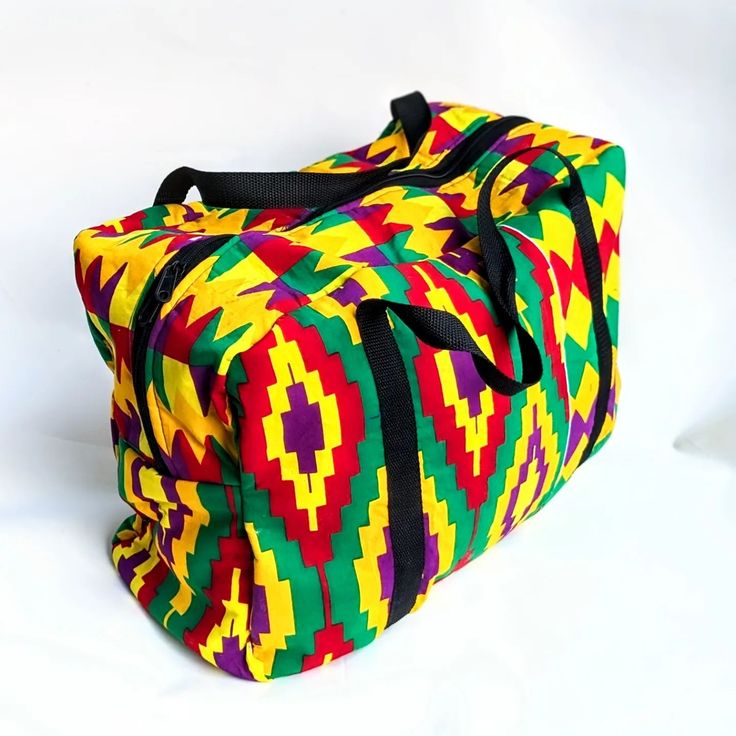 Handmade African Print Duffel Bag | Ankara Kitenge Bag