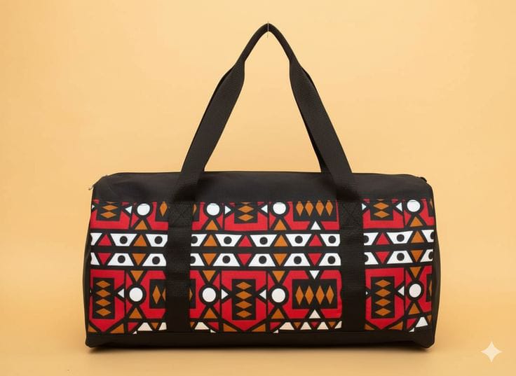 Handmade African Print Duffel Bag | Ankara Kitenge Bag
