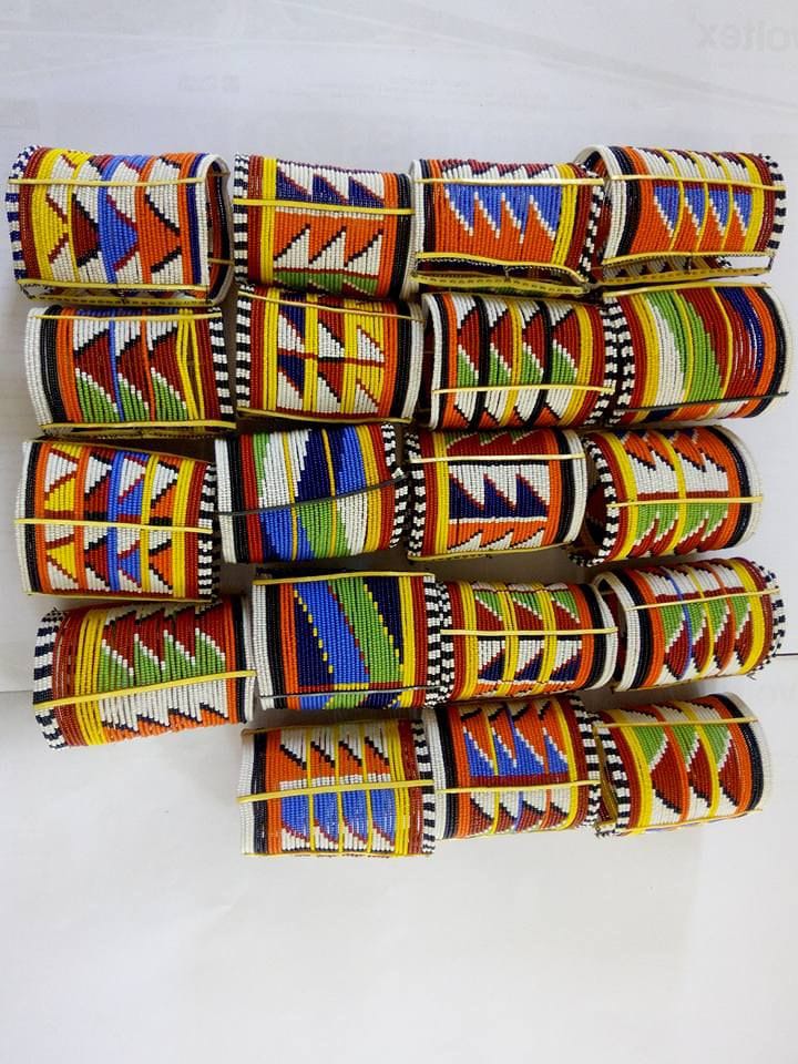 Beaded Maasai Cuff Bracelet | Handmade Wide African Bangle