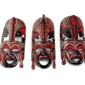 Carved Wooden African Wall Mask | Handmade Tribal Décor