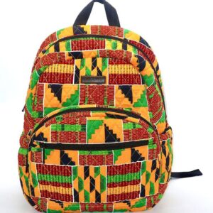 Home Quilted African Print Backpack / Ankara Bag / Kente Rucksack