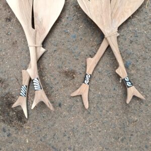 Wooden Branch Salad Server Set / Pair of Spoon and Fork