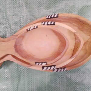Wooden Fish Bowl Set / Fish Shaped Nesting Bowls, Set of 3