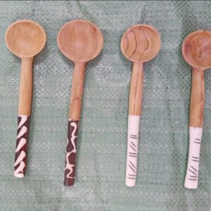 Wooden Teaspoon / Handmade Bone Handle Coffee & Tea Spoon