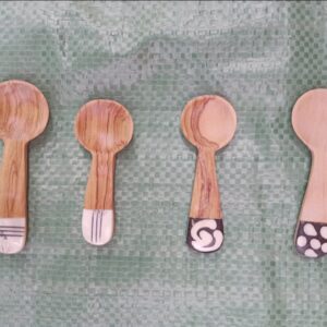 Store Wooden Coffee Spoon / Handmade Bone Handle Tea & Sugar Spoon