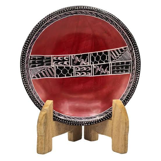 Kisii Soapstone Decorative Plate / African Wall Art Plate