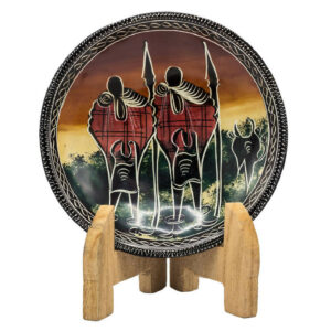 Kisii Soapstone Decorative Plate / African Wall Art Plate