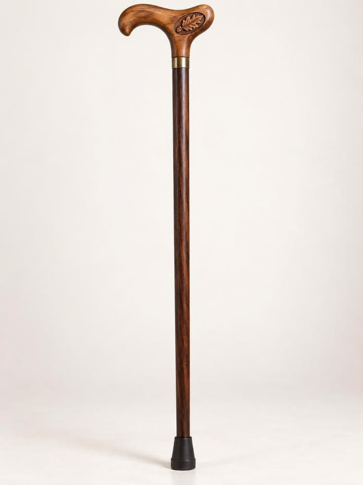 Wooden Walking Cane / Handmade Hand Carved Classic Stick