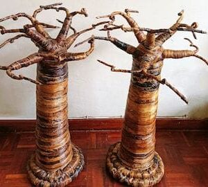 Store Baobab Tree Sculpture / Handmade African Tree of Life Decor